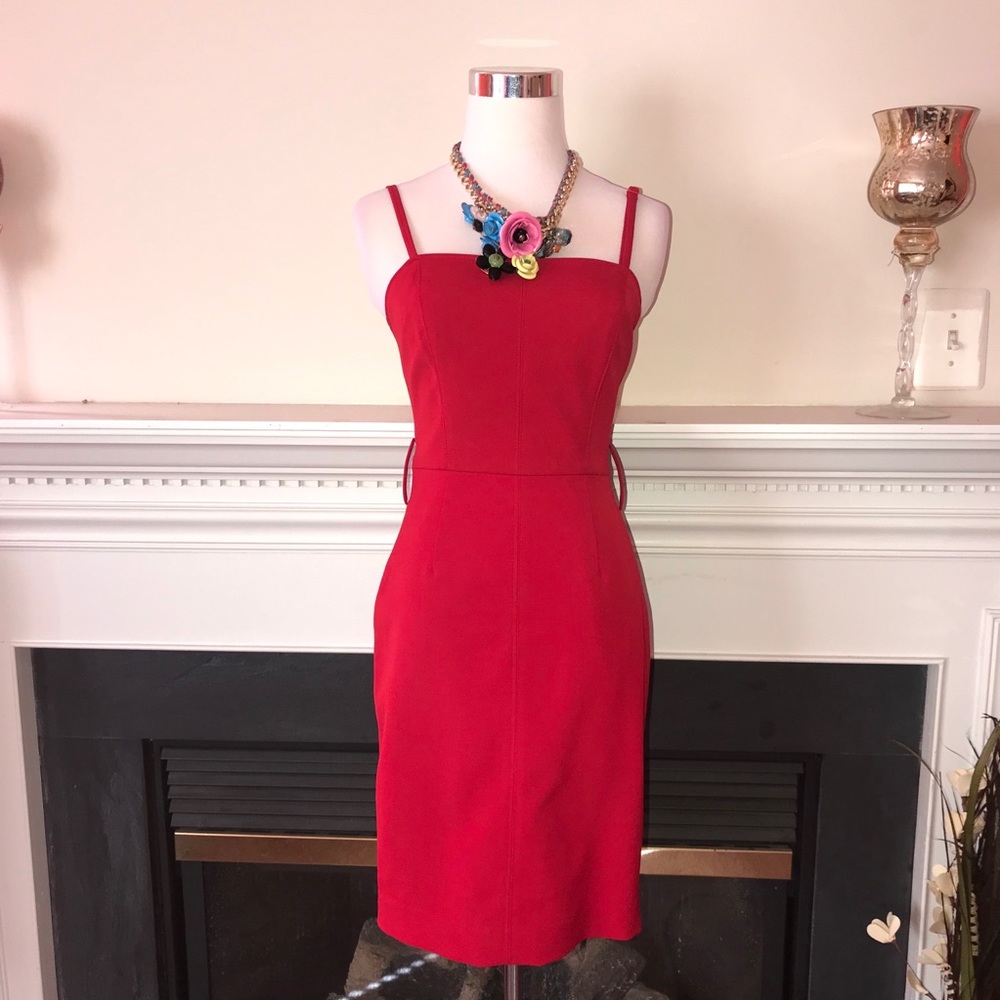 Forever 21 Spaghetti Strap Red Sweetheart Dress